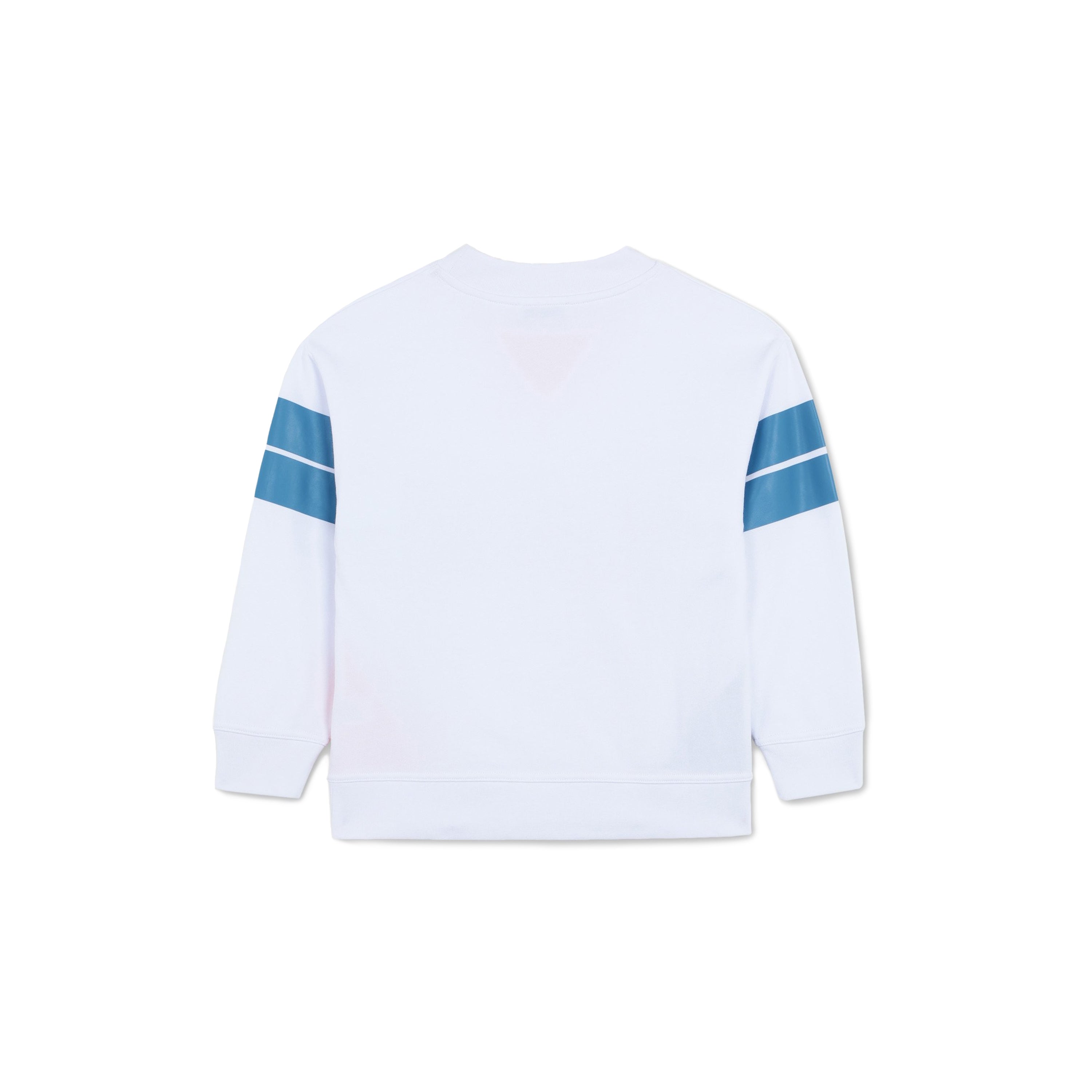 Boys White Logo Cotton Sweatshirt