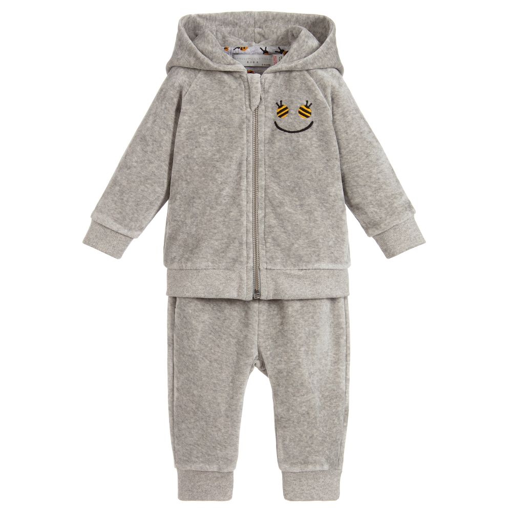 Baby Boys Grey Cotton Sets