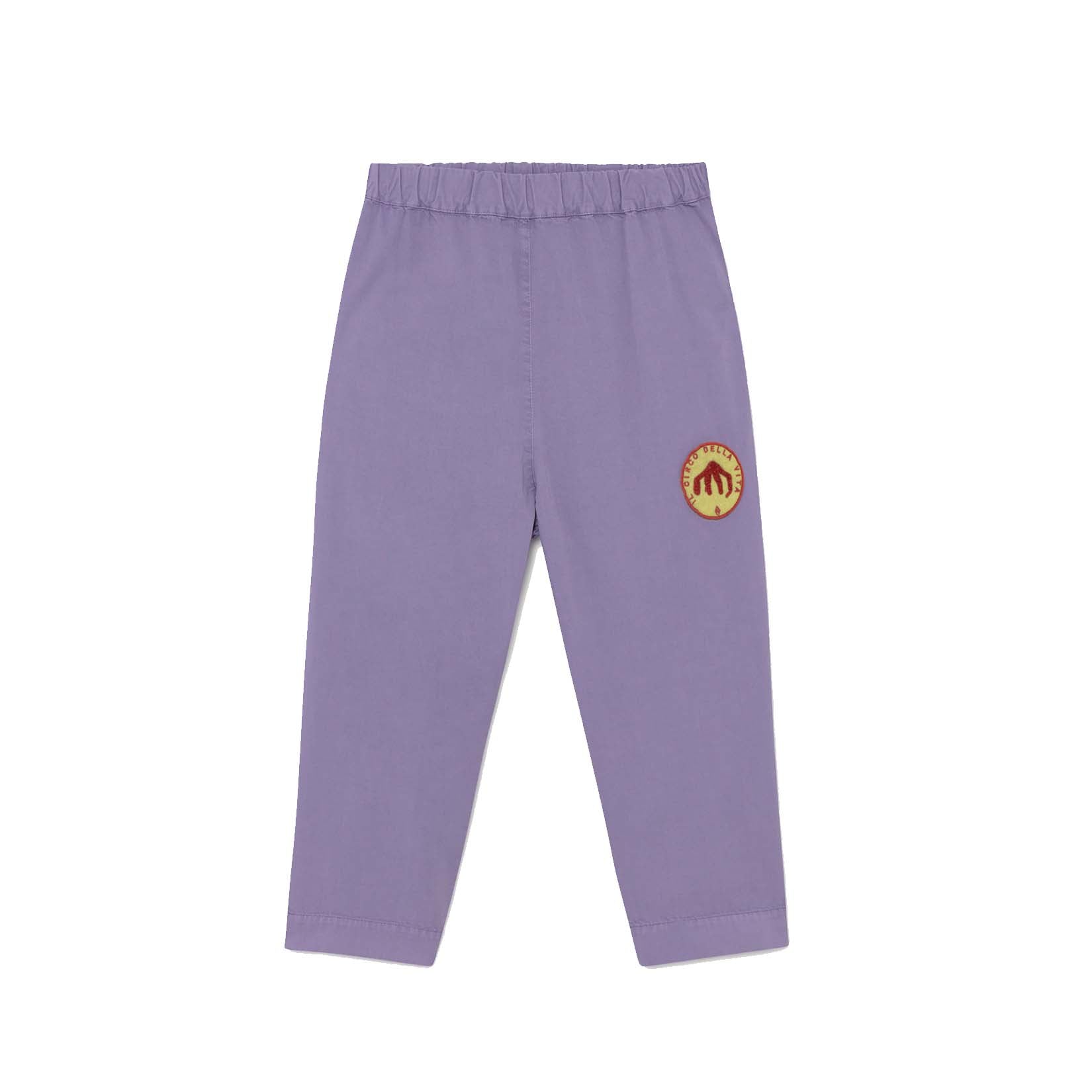 Boys & Girls Purple Cotton Trousers