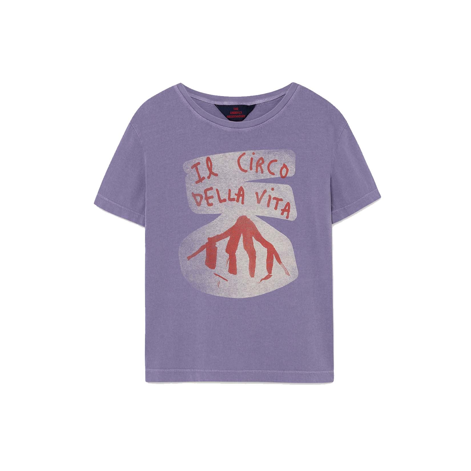 Boys & Girls Purple Cotton T-Shirt