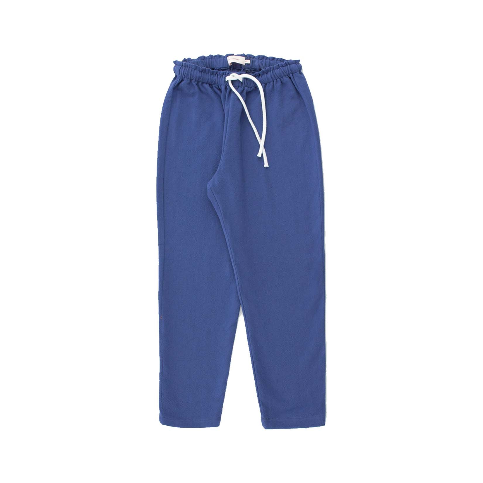 Boys & Girls Blue Cotton Trousers