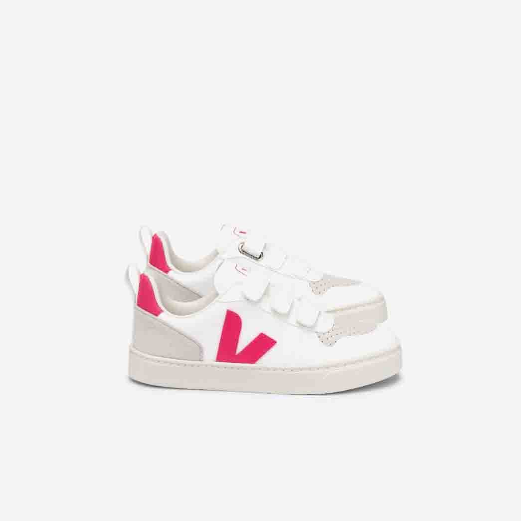 Boys & Girls White "V-10 CWL" Shoes