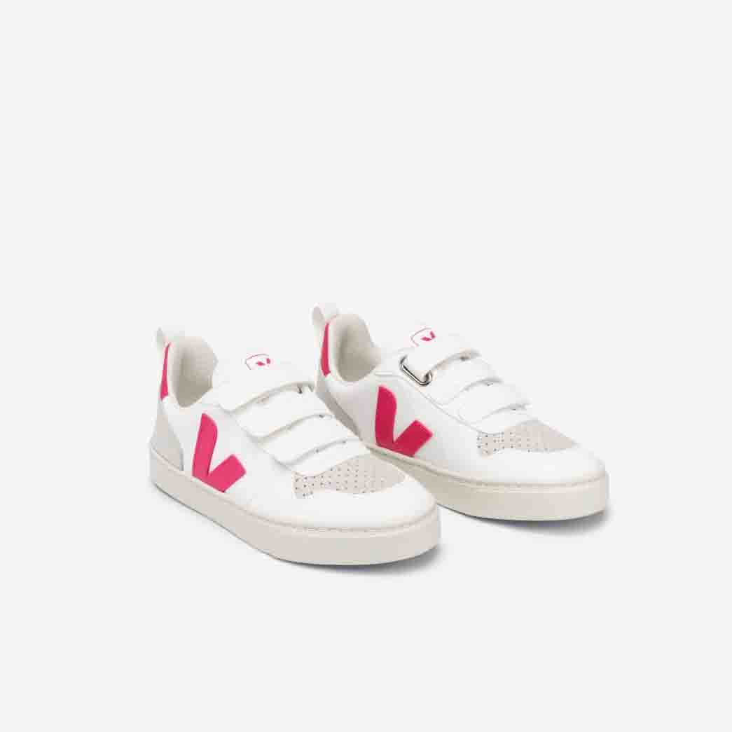 Boys & Girls White "V-10 CWL" Shoes